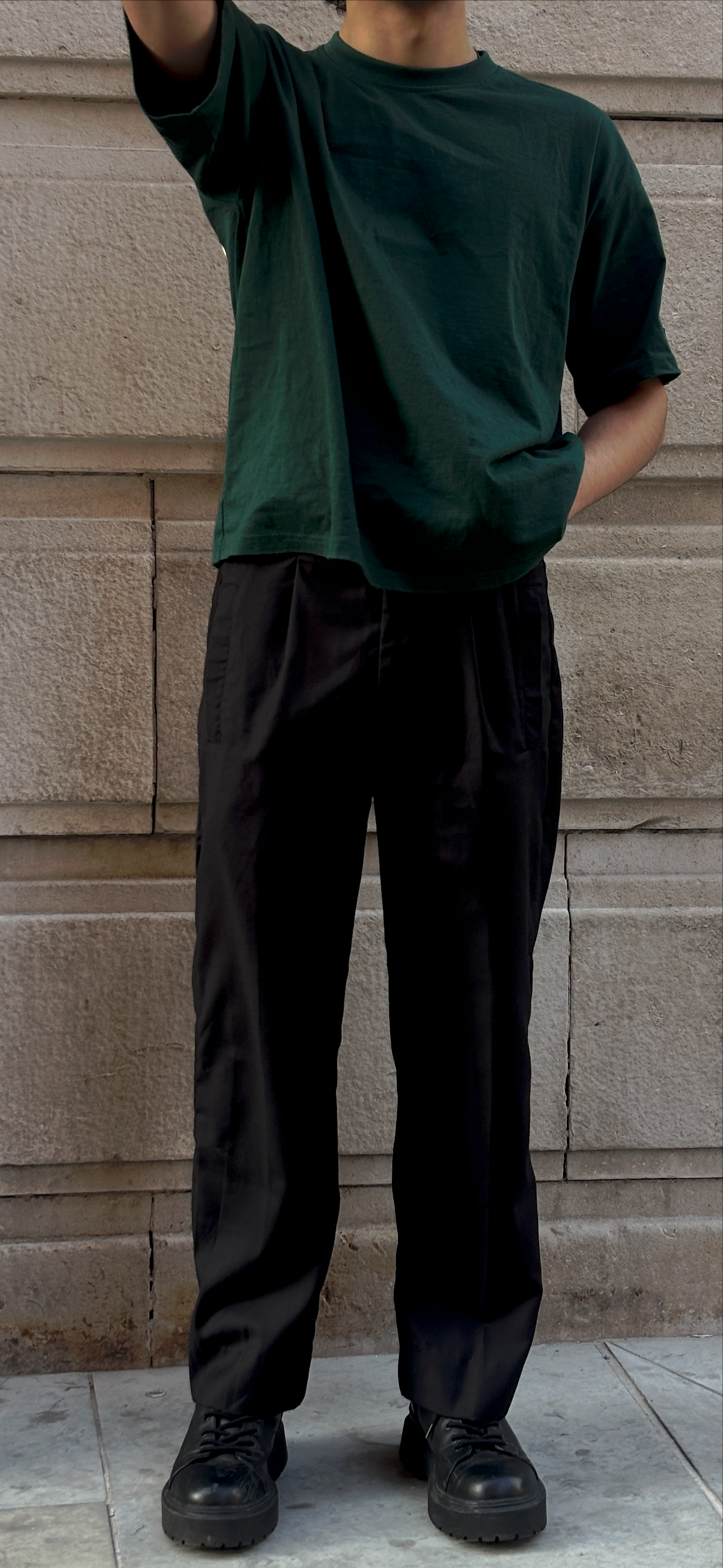 puro pleats (black)